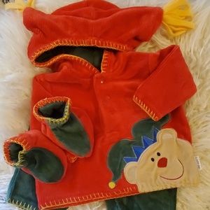 Little Me Holiday Elf 3-Piece Matching Set
